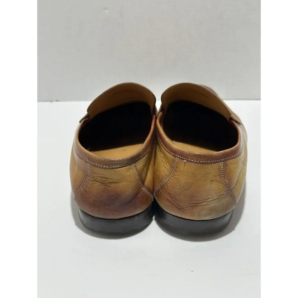 Magnanni Rambla Leather Buckle-Strap Loafers Brown Tan Sz 10.5‎ 23001 Nordstrom